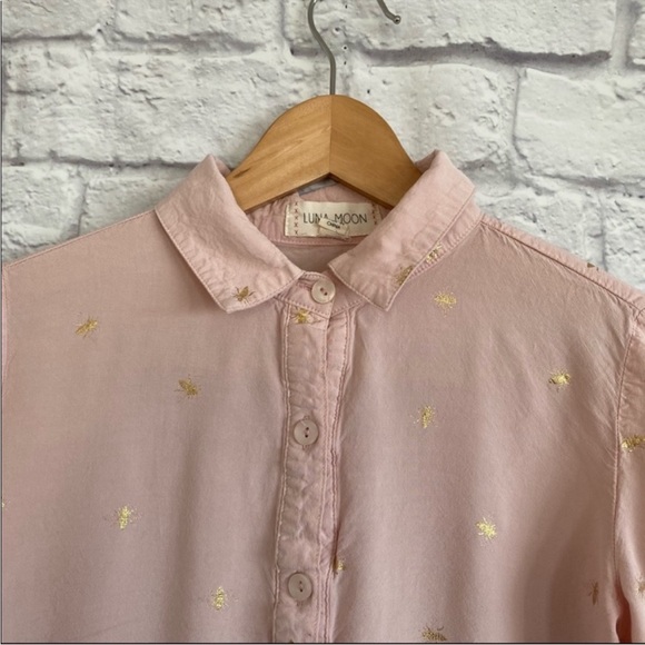 Luna Moon Rayon button up Blouse - Picture 7 of 9